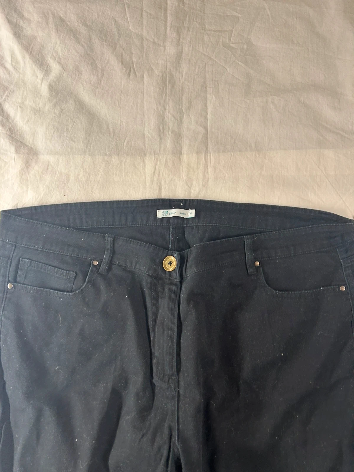 Calça jeans preta de corte reto GÉMO – photo 3